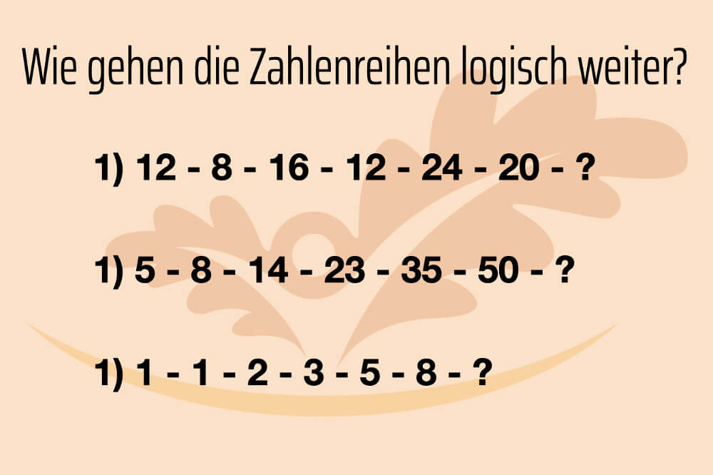 Gedaechtnistraining Uebungen Im Alter Zahlen Logik Test