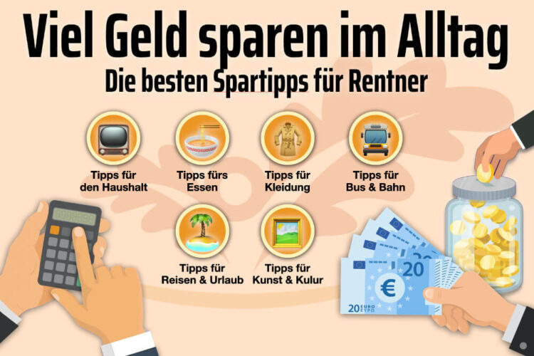 Geld sparen: 50 Tipps für Rentner für mehr Geld im Alltag
