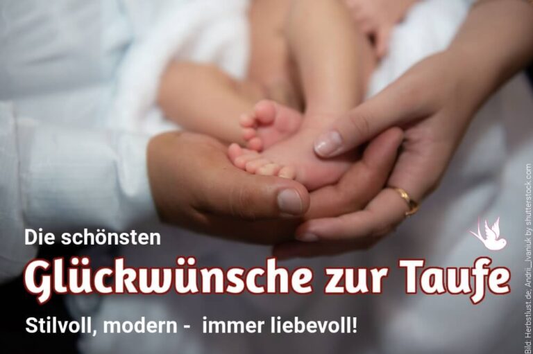 Glückwünsche zur Taufe: Liebevoll + modern für Ihre Karte