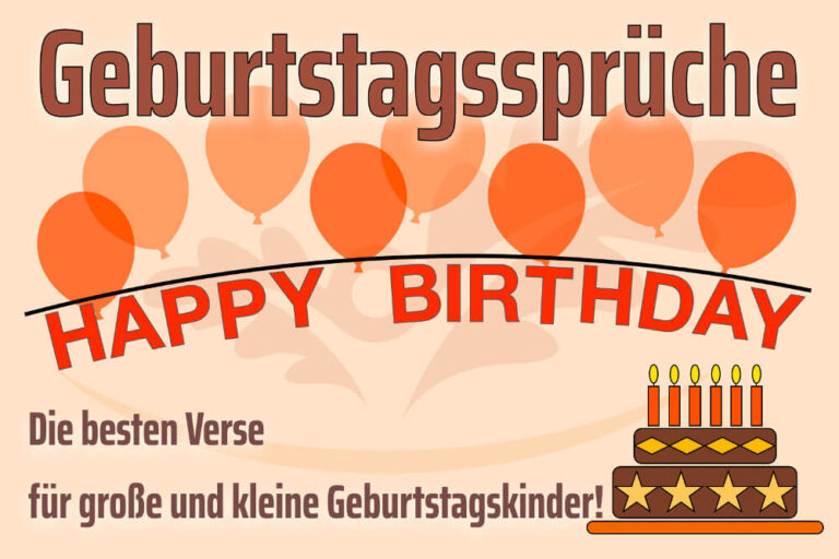 Geburtstagssprüche Mehr als 117 herzliche Wünsche + Bilder