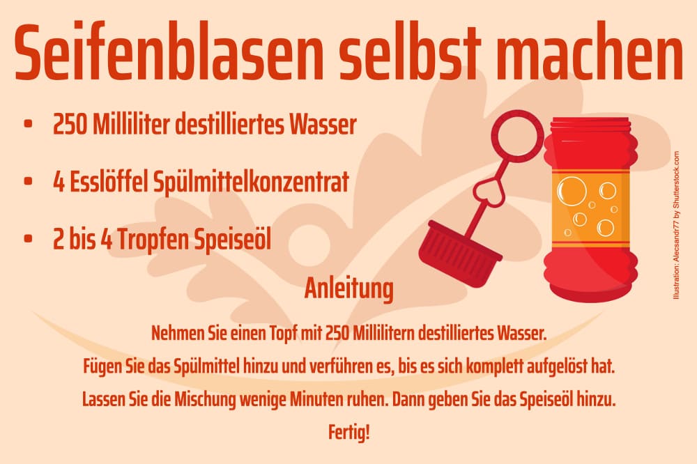 Kinder beschäftigen 2 3 4 5 6 7 8 9 10 Jahre Drinnen Draußen Seifenblasen Selber Machen