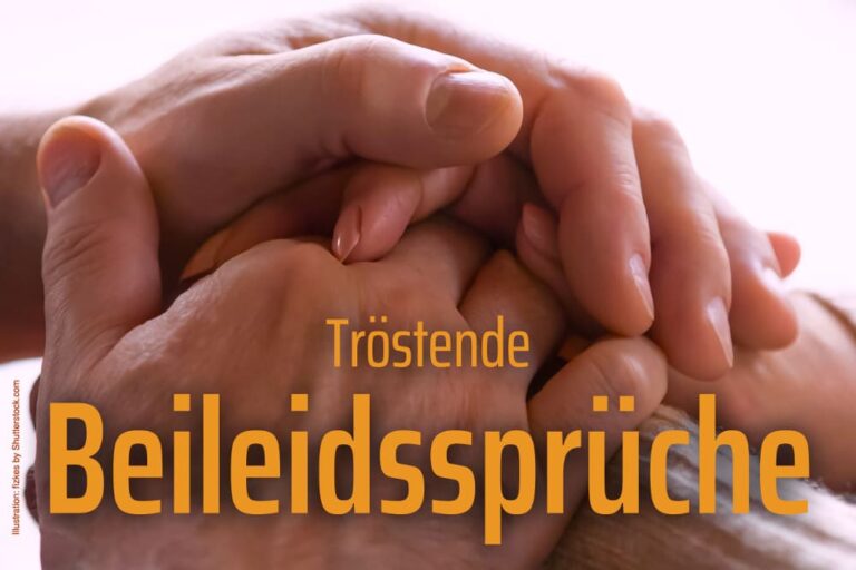 Beileidssprüche: Trost für Freunde & Angehörige