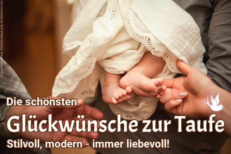Glückwünsche zur Taufe: Liebevoll + modern für Ihre Karte