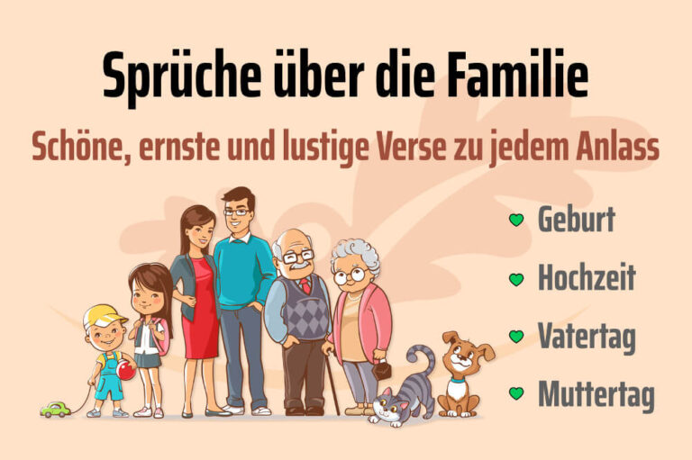Sprüche über die Familie Lustige und ernste Verse