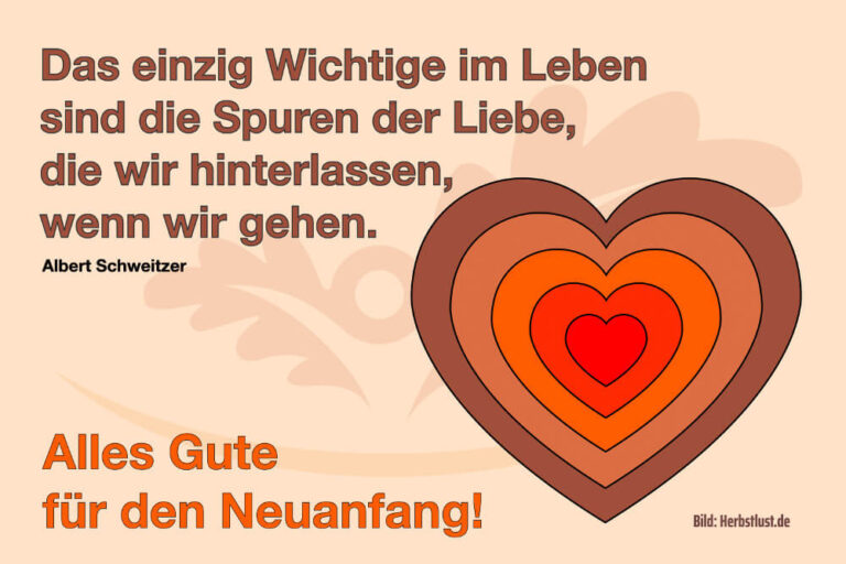 Spuren Der Liebe Hinterlassen Abschied Karte Sprueche Herbstlust.de