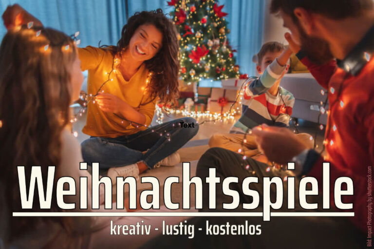 Weihnachtsspiele Kreative Spiele für drinnen + draußen mit Spaß