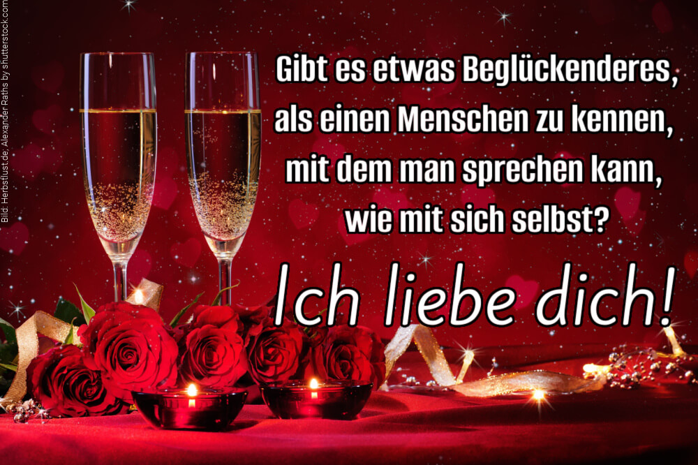 Valentinstag 14. Februar Spruchbild Romantik Liebesspruch