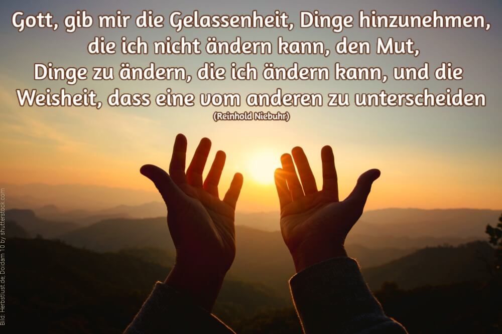 Sorgen Loslassen Gott Gib Mir Gelassenheit