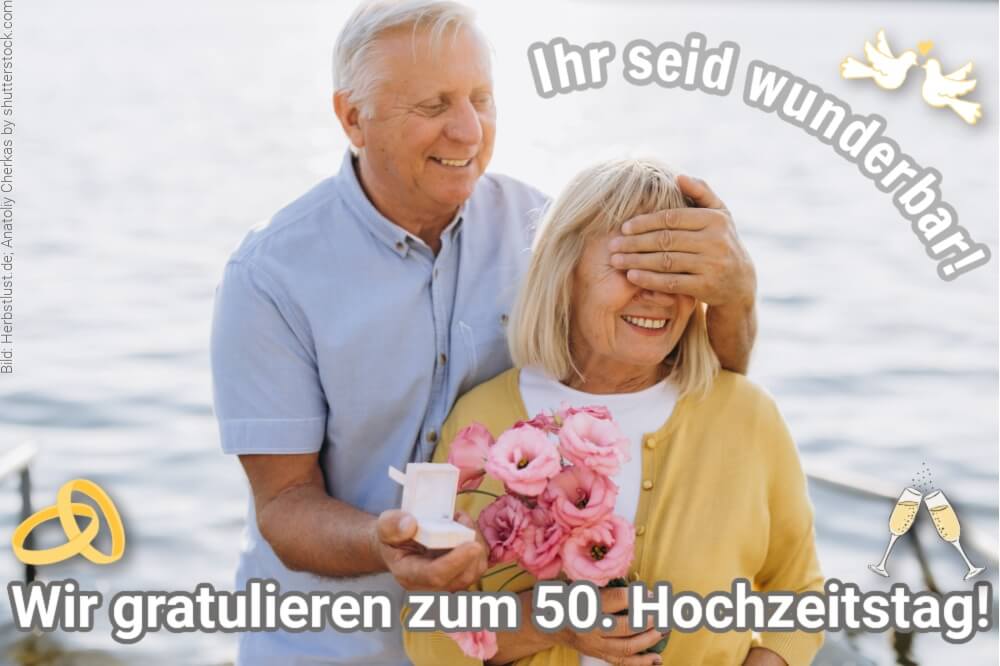 Goldhochzeit Goldene Hochzet 50 Hochzeitstag Eheversprechen