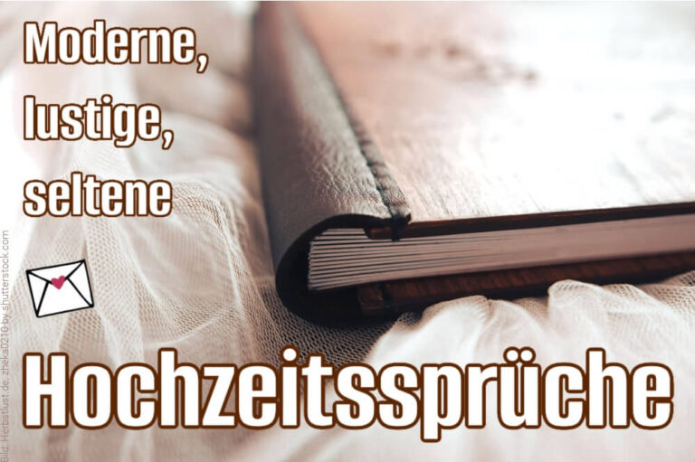 Hochzeitssprüche: Schöne Sprüche zur Hochzeit