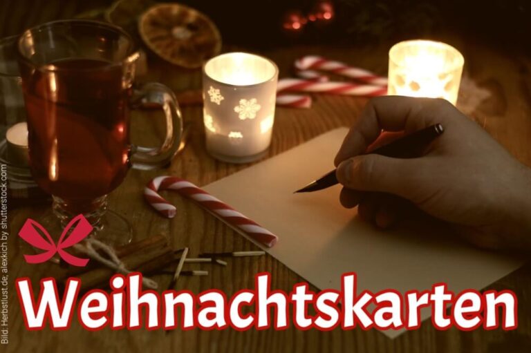 Weihnachtskarte schreiben: Ideen für Weihnachtswünsche